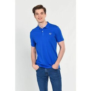 Tricou polo cu logo discret Lakes - Albastru imagine