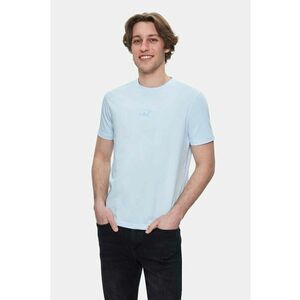 Tricou regular fit cu detaliu logo Fabio - Albastru imagine