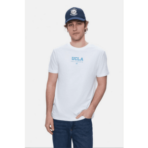 Tricou de bumbac Sherman - Alb imagine