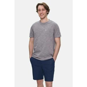 Tricou regular fit cu decolteu la baza gatului Caleb - Gri imagine