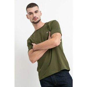 Tricou din bumbac Shield - Verde pal imagine