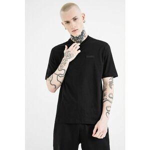 Tricou de bumbac cu logo pe spate - Negru imagine