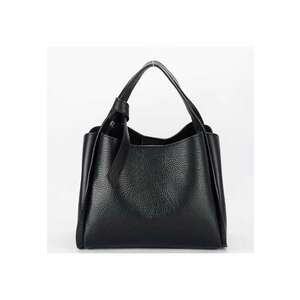 Geanta medie neagra din piele naturala 8905 128 19193 - Negru imagine