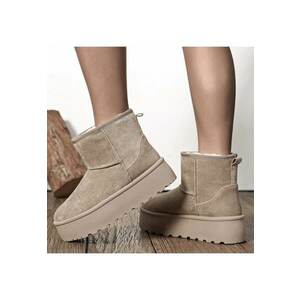 Ghete kaki deshis imblanite cu talpa groasa LT33-45 111 18797 - Kaki imagine