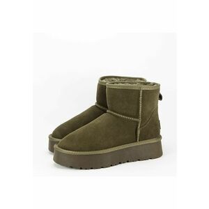 Ghete din piele naturala kaki B-JB1925 117 3 - Kaki imagine