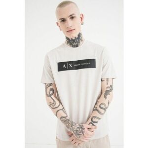 Tricou regular fit de bumbac cu logo contrastant - Negru/Gri deschis imagine