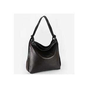 Geanta din piele naturala 2 in 1 8919 132 - Maro - 33x35x10 imagine