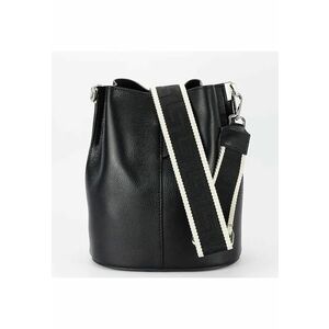 Geanta neagra tip sac din piele naturala 8951A 122 19034 - Negru imagine