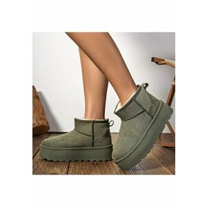 Ghete verzi imblanite cu talpa groasa LT33-43 112 18809 - Verde imagine