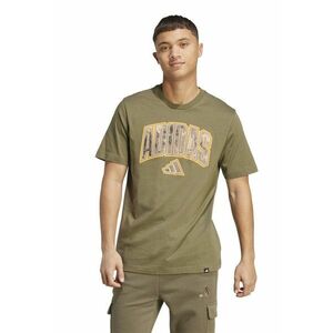 Tricou din bumbac Camo Script - Kaki/Galben mustar imagine