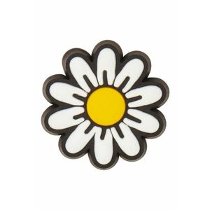 Talismane in forma de floare pentru saboti Jibbitz - Alb/Negru/Galben imagine