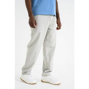 Pantaloni drepti cu o curea in talie - Bej imagine