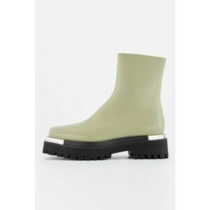 Ghete de piele ecologica cu aspect masiv - Verde sparanghel imagine