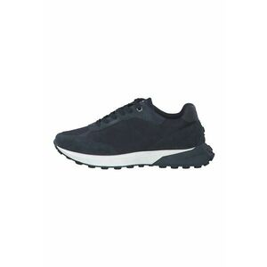 Pantofi sport cu insertii de piele intoarsa - Bleumarin imagine
