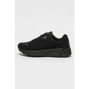 Pantofi sport din piele intoarsa ecologica cu detalii logo - Negru imagine