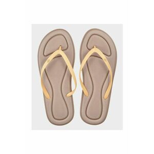 Slapi curele de cauciuc - talpa moale - culoare maro - pentru femei - stil sportiv imagine