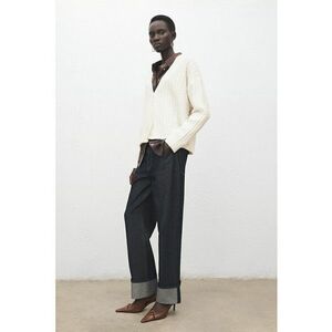 Cardigan din amestec de lana - Crem imagine