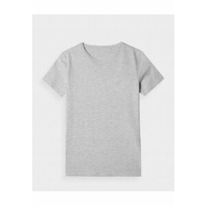 Tricou dama slim - elastic - gri - bumbac imagine