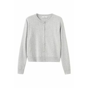 Cardigan lejer din amestec de lana - Gri deschis melange imagine
