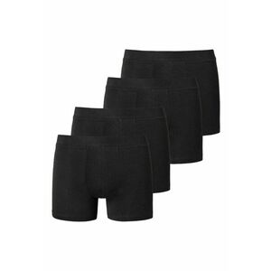 Set de boxeri cu model uni - 4 perechi - Negru imagine