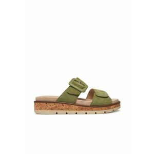Slapi dama - 9-27206-44 - Piele naturala - Verde - Verde imagine