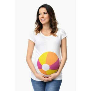 Tricou regular fit din bumbac - Alb/Portocaliu/Galben sofran imagine