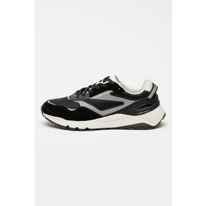 Pantofi sport cu garnituri din piele intoarsa Cyber - Negru/Alb murdar imagine