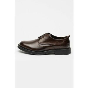 Pantofi derby din piele - Maro inchis imagine