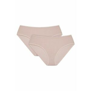 Chiloti dama cu talie inalta Blue set de 2 perechi Crem alb - Bej imagine