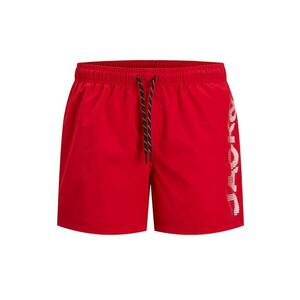 Pantaloni scurti de baie barbati Jack Jones - 12275129 - Poliester reciclat/Poliester - Bleumarin - Rosu imagine