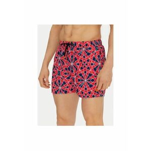 Pantaloni scurti de baie barbati DW1222M-SIPO20 - Poliester - Albastru - Rosu imagine