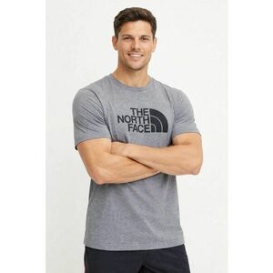 Tricou regular fit cu imprimeu logo - Gri - imagine