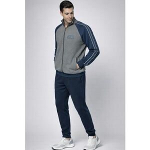 Trening barbati LA2042 - set bluza cu fermoar si pantaloni - regular fit - Gri imagine