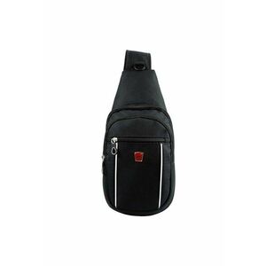 Geanta crossbody barbati - seria Easy - 18.5 x 10 x 38 cm - neagra imagine