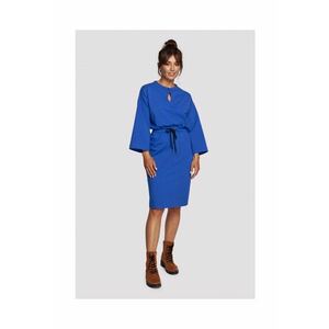 Rochie cu snur - Bumbac - Verde - Bleumarin imagine