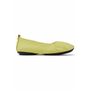 Balerini din piele Right Nina 8653 - Galben imagine
