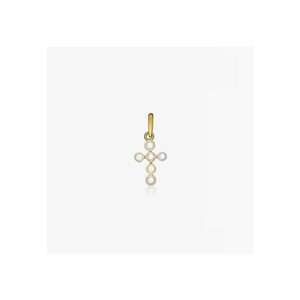 Pandantiv din aur Pearl Cross - Perle Naturale imagine