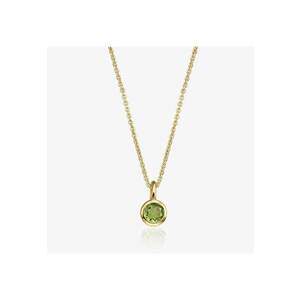 Colier din argint Birthstone Golden August - Peridot imagine