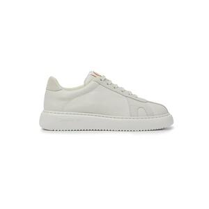 Pantofi sport din piele nabuc Runner K21 - Alb/Alb fildes imagine