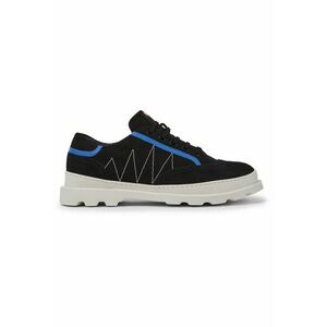 Pantofi sport cu piele nabuc Brutus - Negru imagine