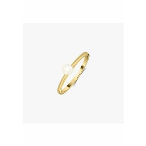 Inel din argint Golden Pearl Solitaire imagine