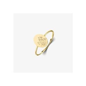 Inel din argint Birth Flower Golden - January Snowdrop imagine