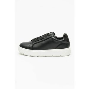 Pantofi sport low-cut din piele cu strasuri Bold - Negru imagine
