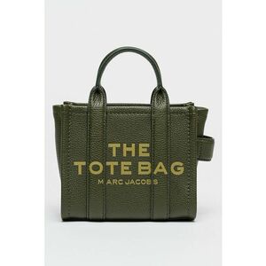 Geanta tote mica din piele - Verde inchis imagine