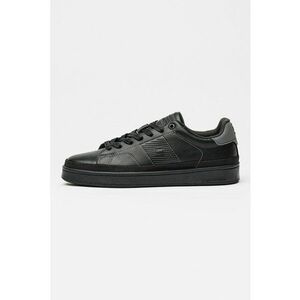 Pantofi sport low-cut de piele ecologica Recruit III Lea - Negru/Gri inchis imagine