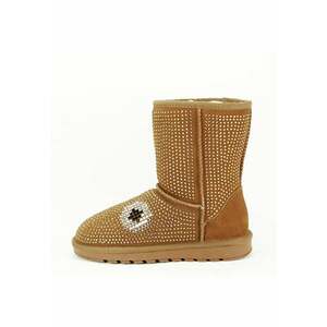 Cizme camel din piele naturala W8008 113 14072 - Maro camel imagine