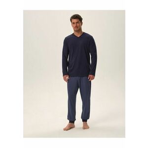 barbati albastru - bumbac - set 1 bluza + 1 pantalon - Albastru imagine