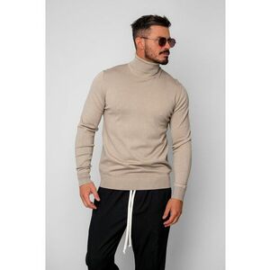 Pulover cu guler inalt Beige 19861 - Bej imagine