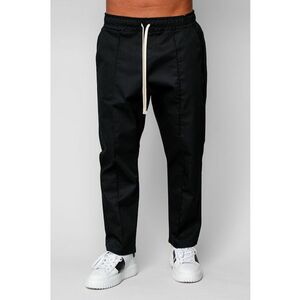 Pantalon lung cu snur Black 19917 - Negru imagine