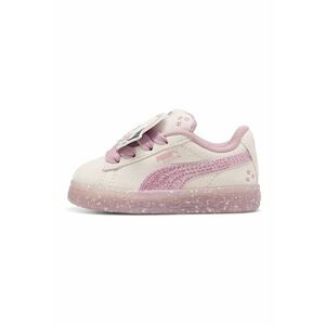 Pantofi sport de piele cu detalii Hello Kitty&Friends - Alb/Negru/Roz deschis imagine